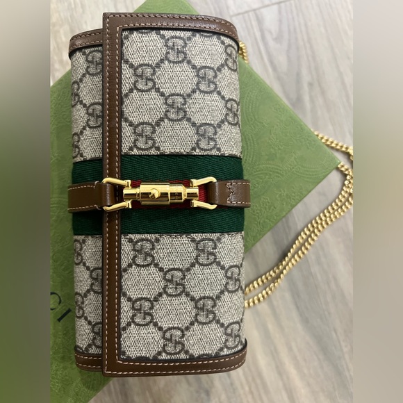 NEW Gucci Jackie Wallet On Chain - Picture 4 of 4